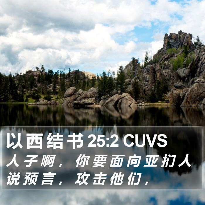 以 西 结 书 25:2 CUVS Bible Study