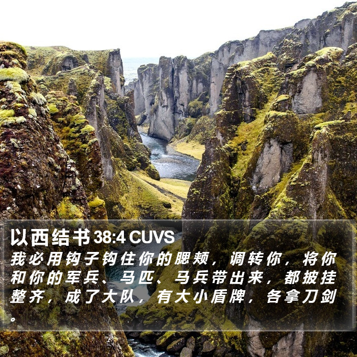 以 西 结 书 38:4 CUVS Bible Study