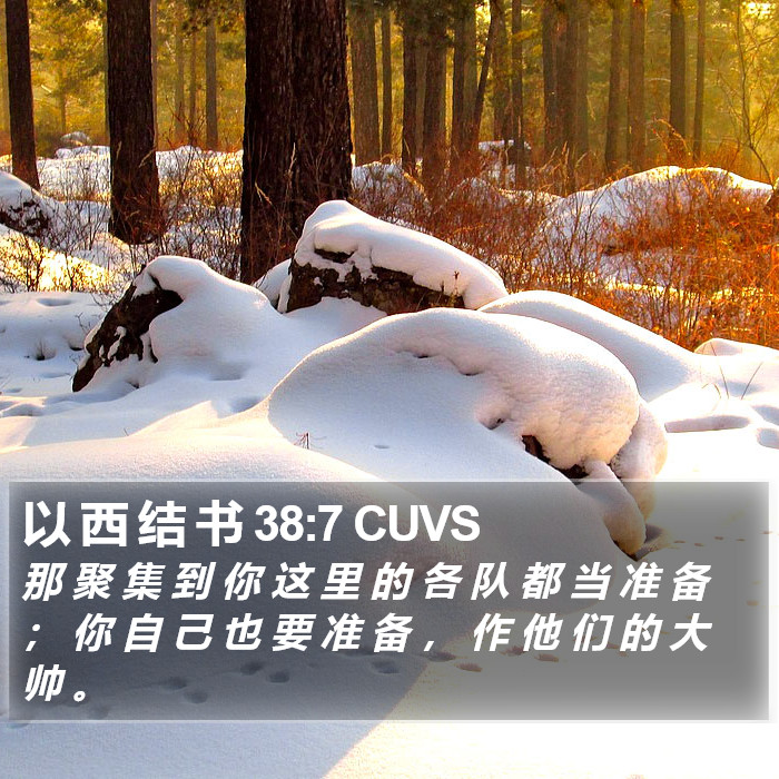 以 西 结 书 38:7 CUVS Bible Study
