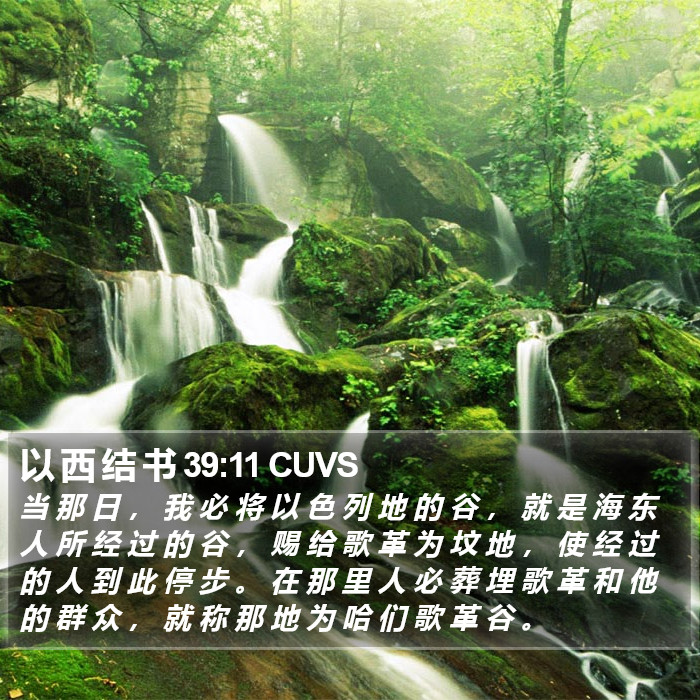 以 西 结 书 39:11 CUVS Bible Study