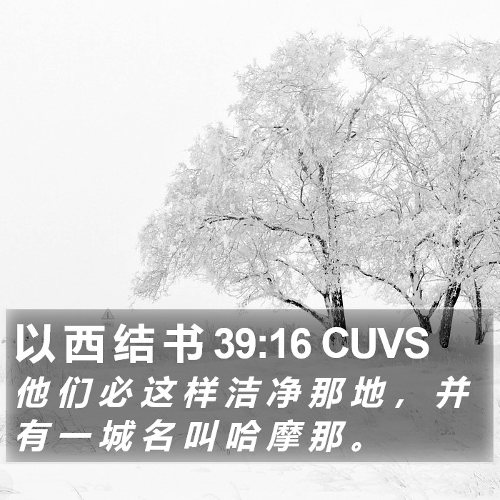 以 西 结 书 39:16 CUVS Bible Study