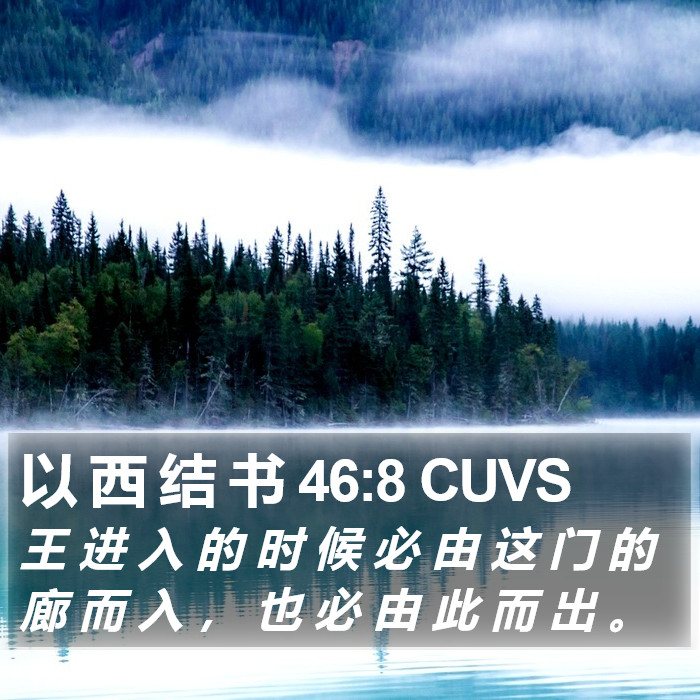 以 西 结 书 46:8 CUVS Bible Study