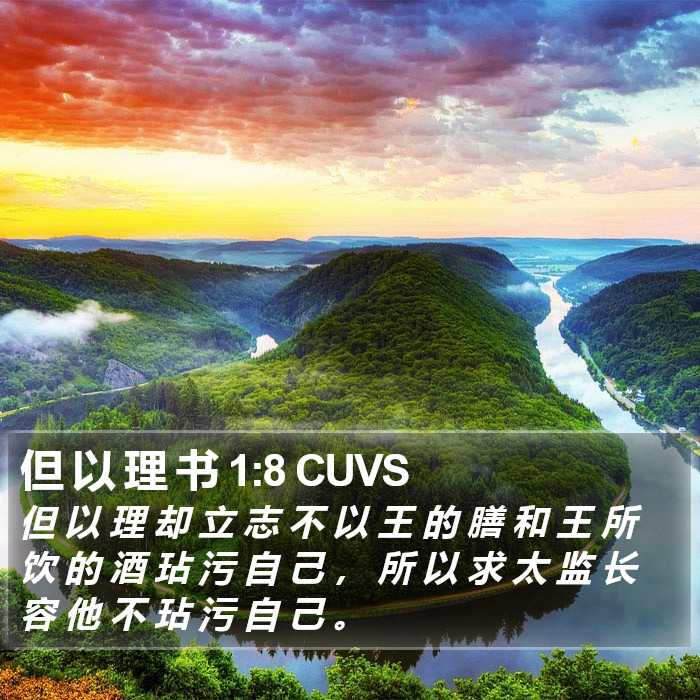 但 以 理 书 1:8 CUVS Bible Study