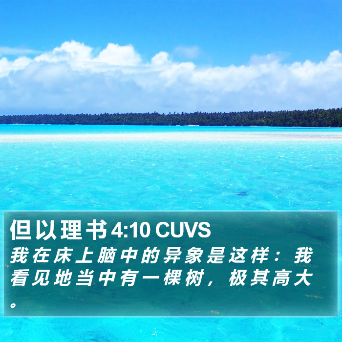 但 以 理 书 4:10 CUVS Bible Study