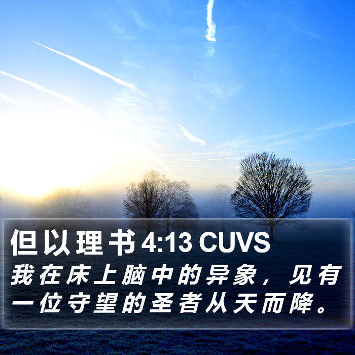 但 以 理 书 4:13 CUVS Bible Study