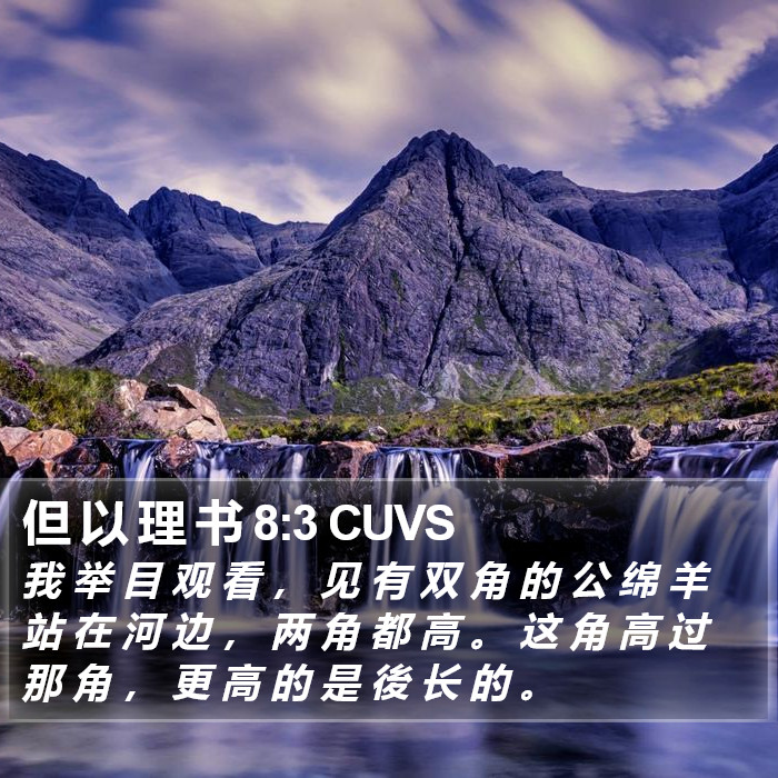 但 以 理 书 8:3 CUVS Bible Study