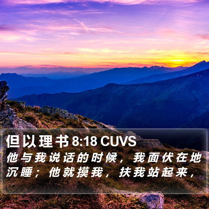 但 以 理 书 8:18 CUVS Bible Study