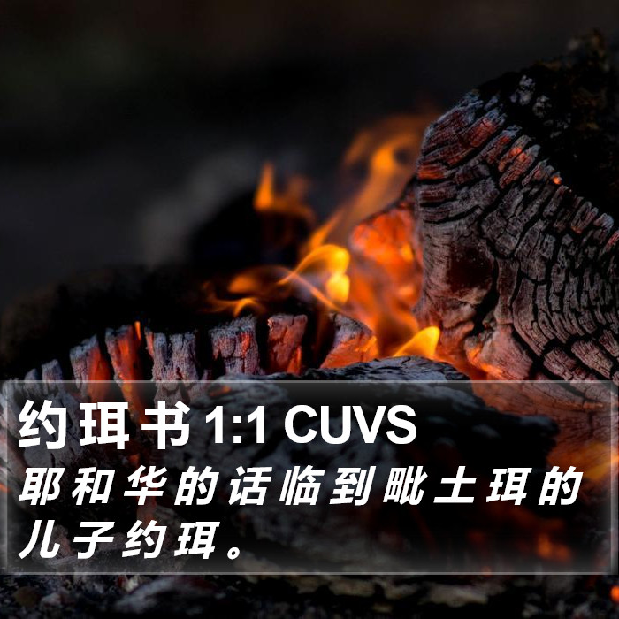 约 珥 书 1:1 CUVS Bible Study