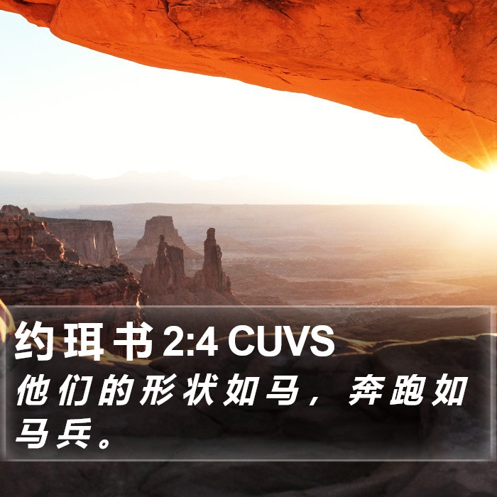 约 珥 书 2:4 CUVS Bible Study