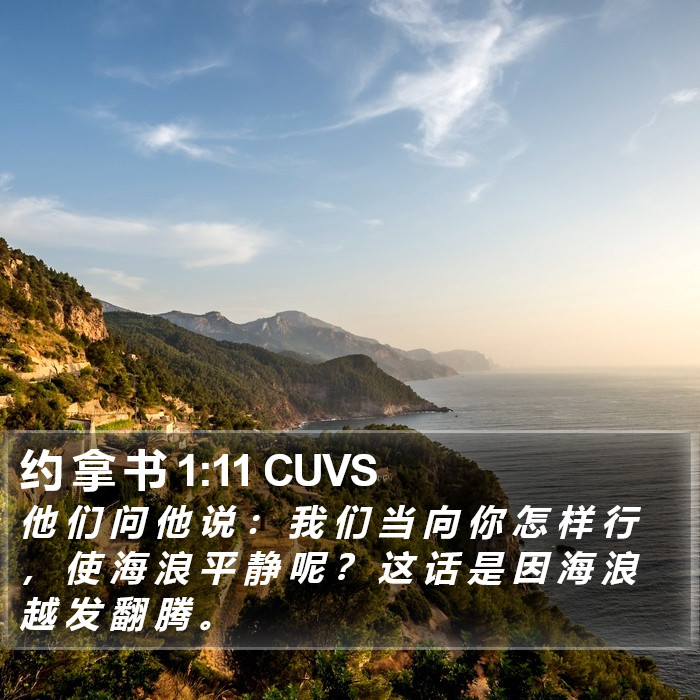 约 拿 书 1:11 CUVS Bible Study