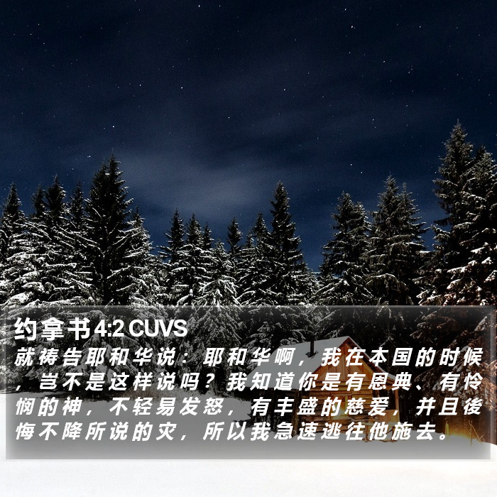 约 拿 书 4:2 CUVS Bible Study