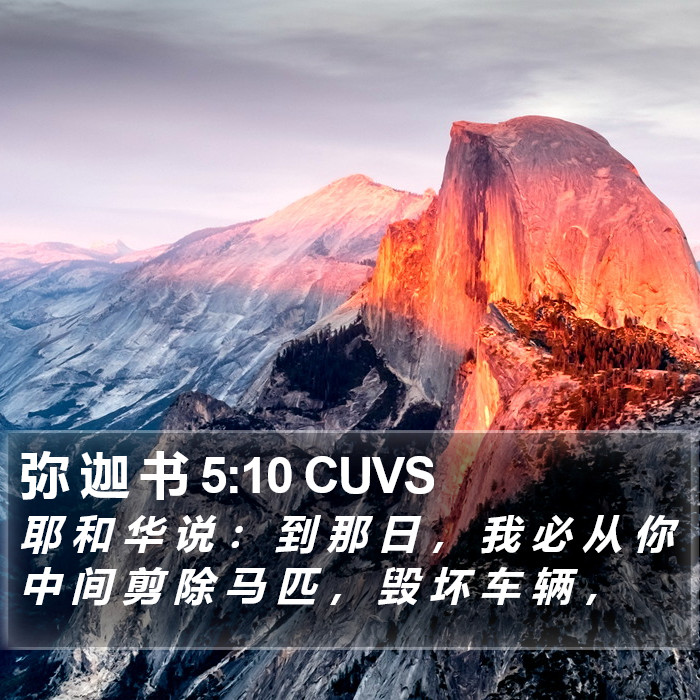 弥 迦 书 5:10 CUVS Bible Study