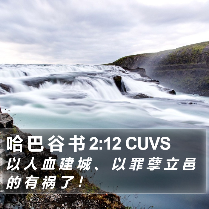 哈 巴 谷 书 2:12 CUVS Bible Study