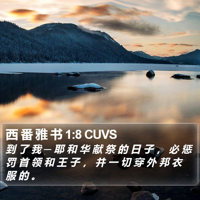 西 番 雅 书 1:8 CUVS Bible Study