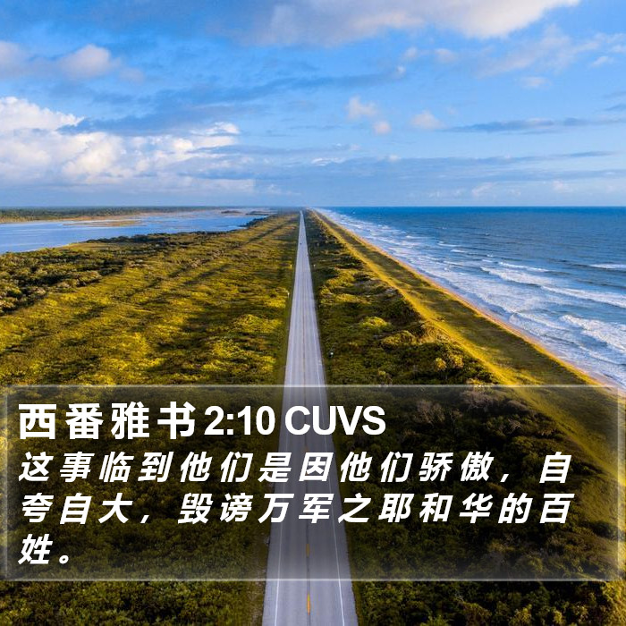 西 番 雅 书 2:10 CUVS Bible Study