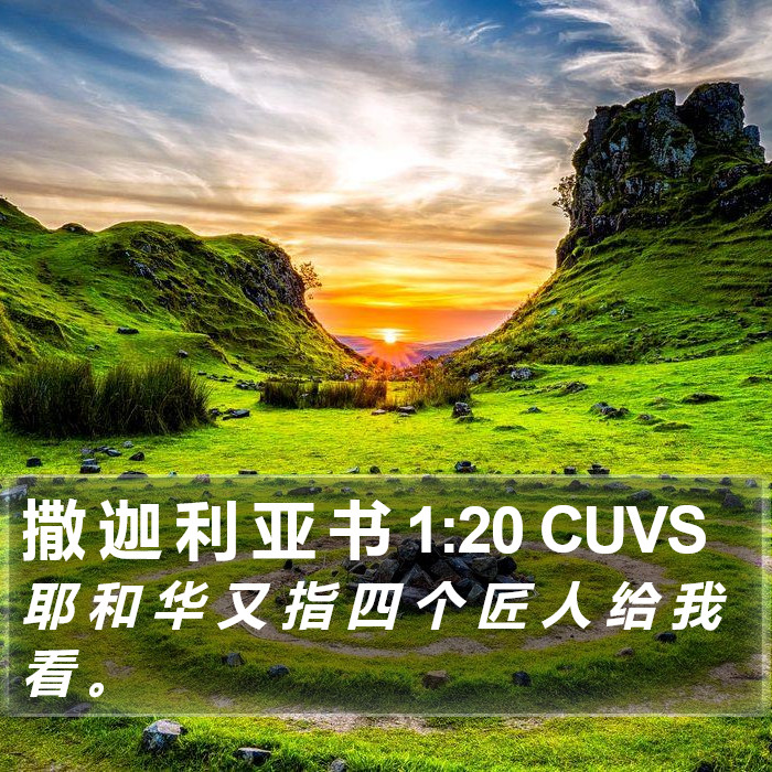 撒 迦 利 亚 书 1:20 CUVS Bible Study