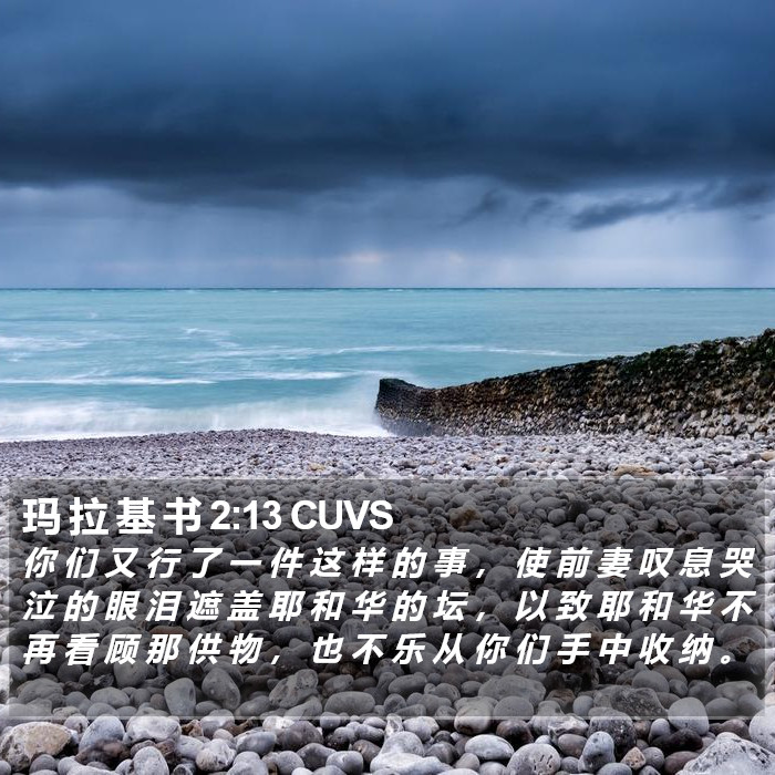 玛 拉 基 书 2:13 CUVS Bible Study