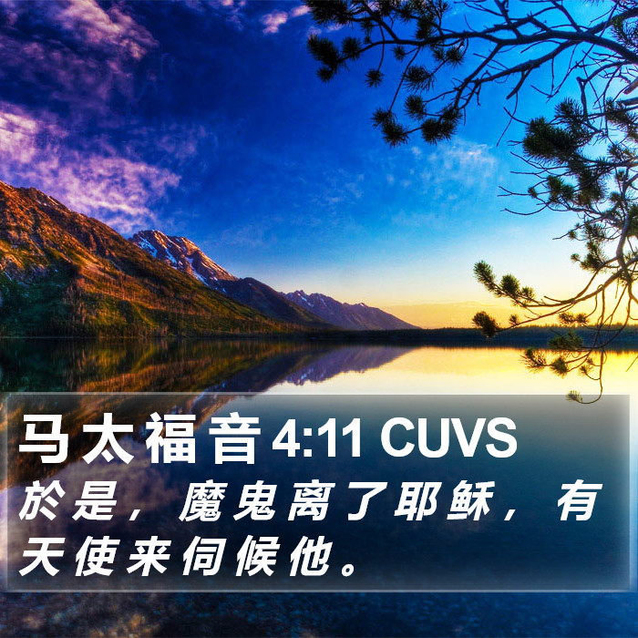 马 太 福 音 4:11 CUVS Bible Study