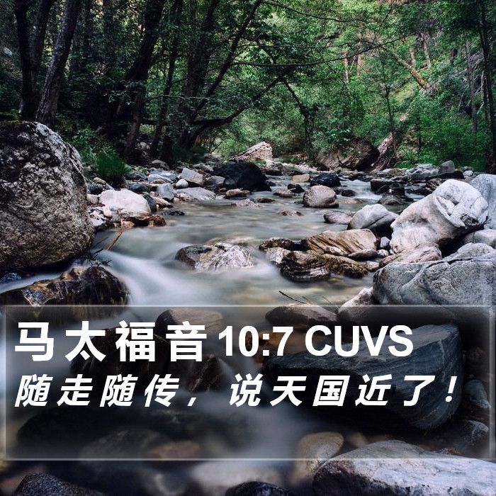 马 太 福 音 10:7 CUVS Bible Study