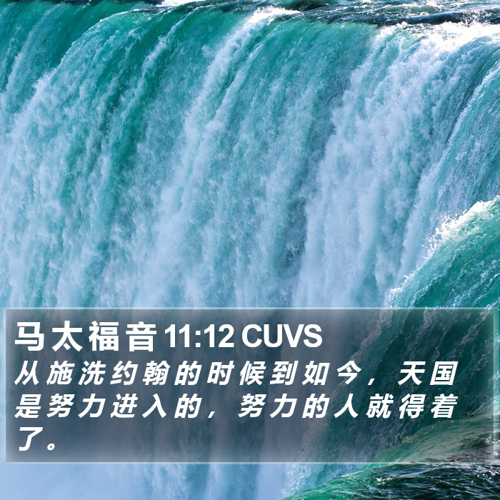 马 太 福 音 11:12 CUVS Bible Study