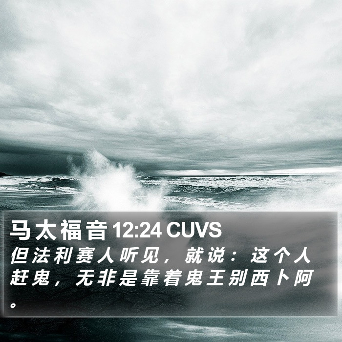 马 太 福 音 12:24 CUVS Bible Study