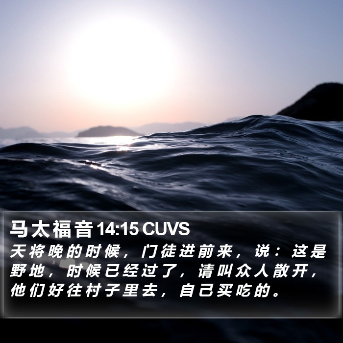 马 太 福 音 14:15 CUVS Bible Study