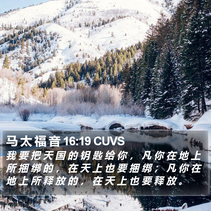 马 太 福 音 16:19 CUVS Bible Study