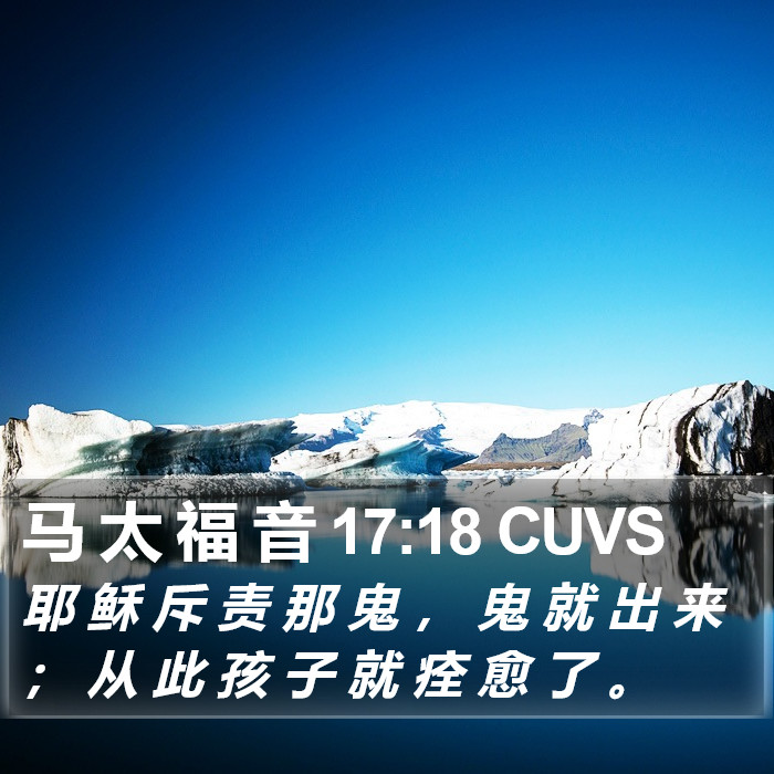 马 太 福 音 17:18 CUVS Bible Study