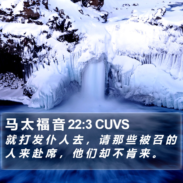 马 太 福 音 22:3 CUVS Bible Study