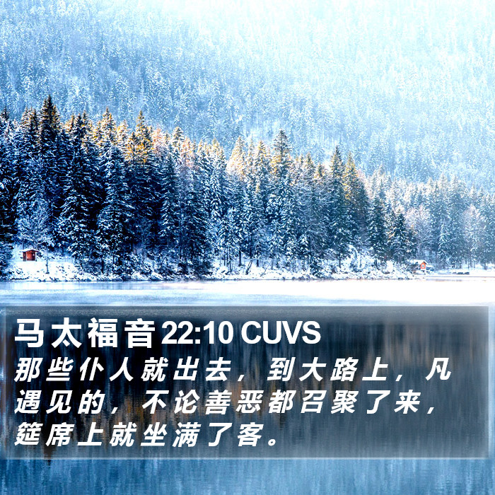 马 太 福 音 22:10 CUVS Bible Study