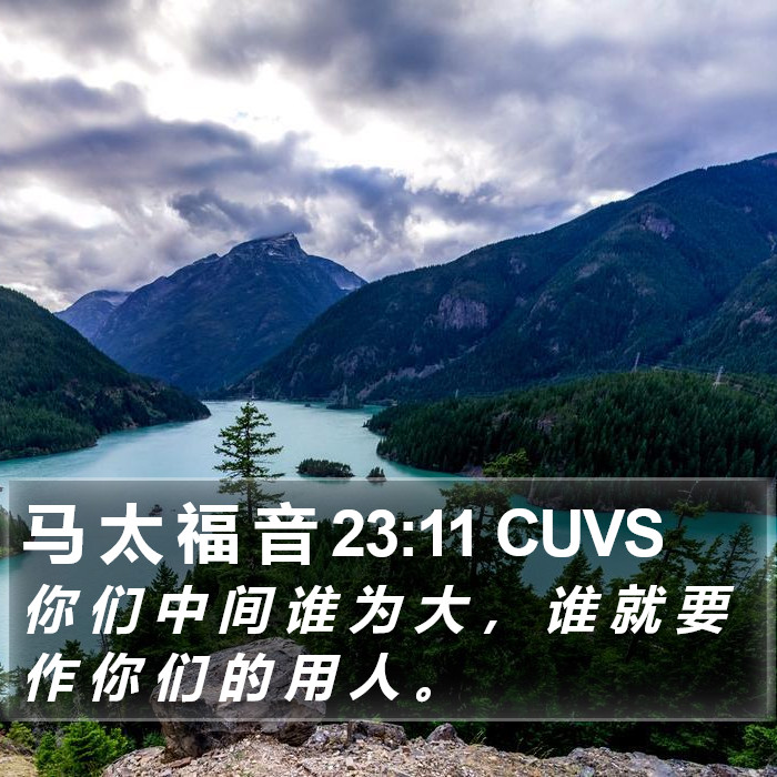 马 太 福 音 23:11 CUVS Bible Study