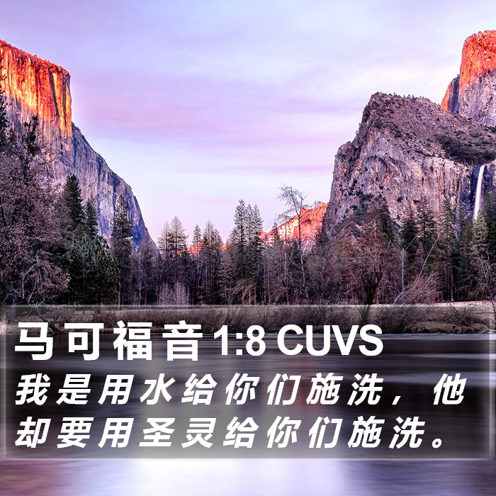 马 可 福 音 1:8 CUVS Bible Study