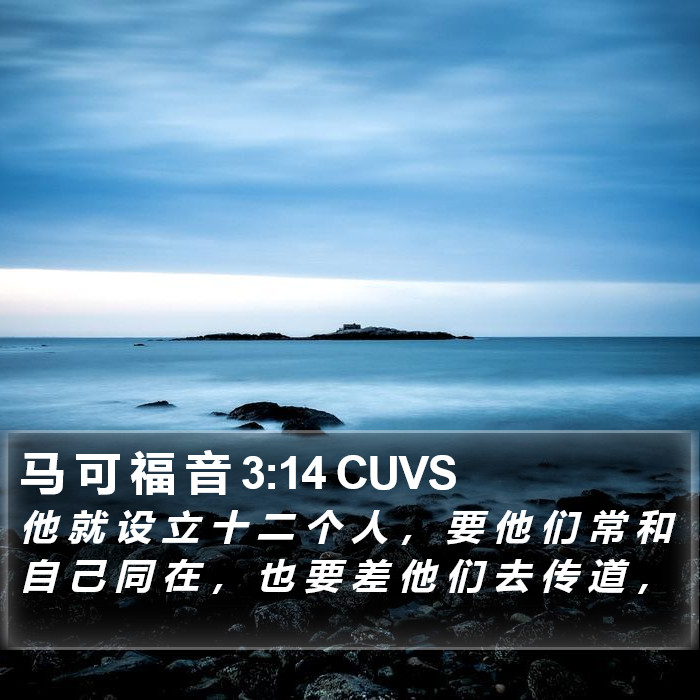 马 可 福 音 3:14 CUVS Bible Study