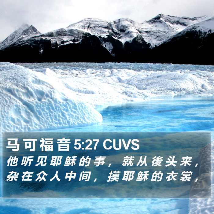 马 可 福 音 5:27 CUVS Bible Study