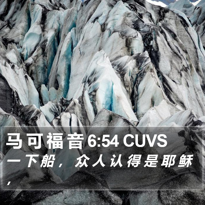 马 可 福 音 6:54 CUVS Bible Study