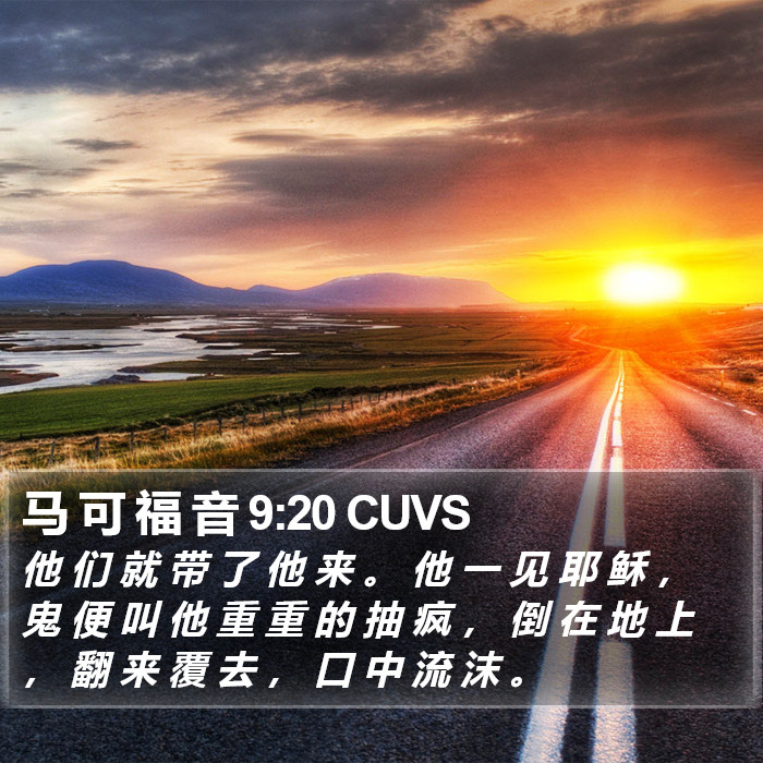 马 可 福 音 9:20 CUVS Bible Study