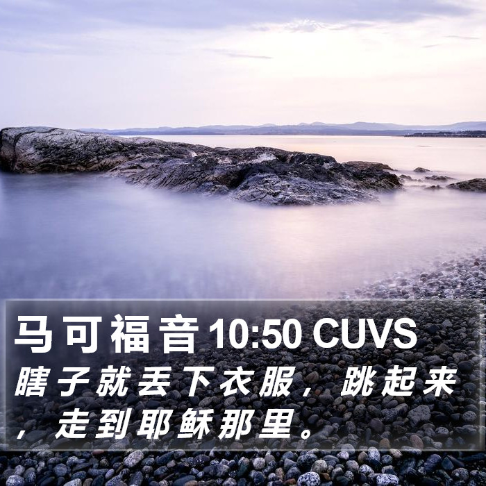 马 可 福 音 10:50 CUVS Bible Study