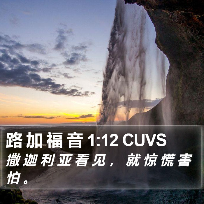 路 加 福 音 1:12 CUVS Bible Study