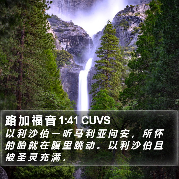 路 加 福 音 1:41 CUVS Bible Study