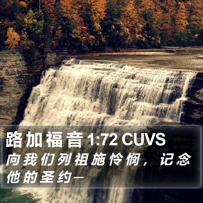 路 加 福 音 1:72 CUVS Bible Study