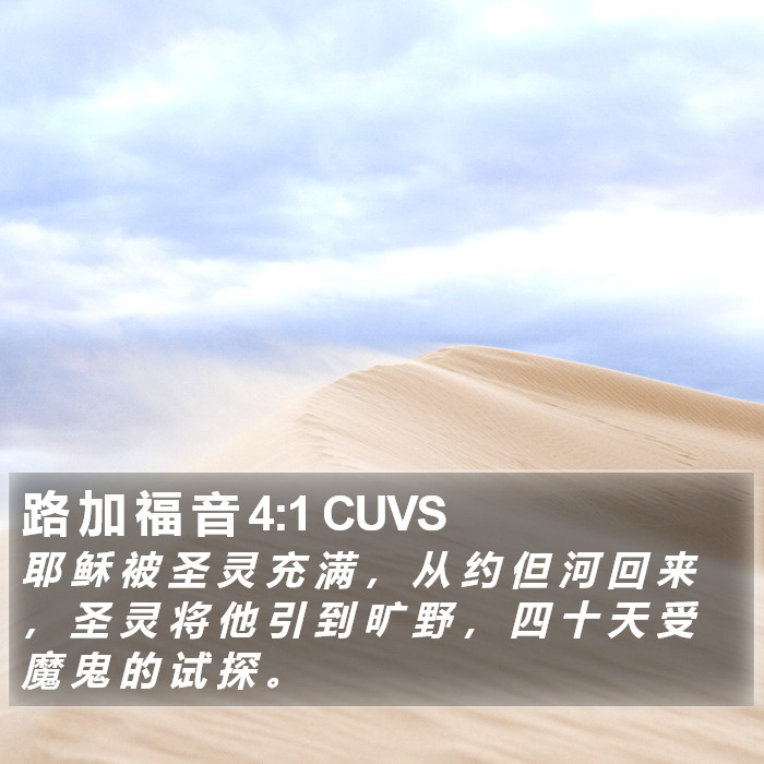 路 加 福 音 4:1 CUVS Bible Study