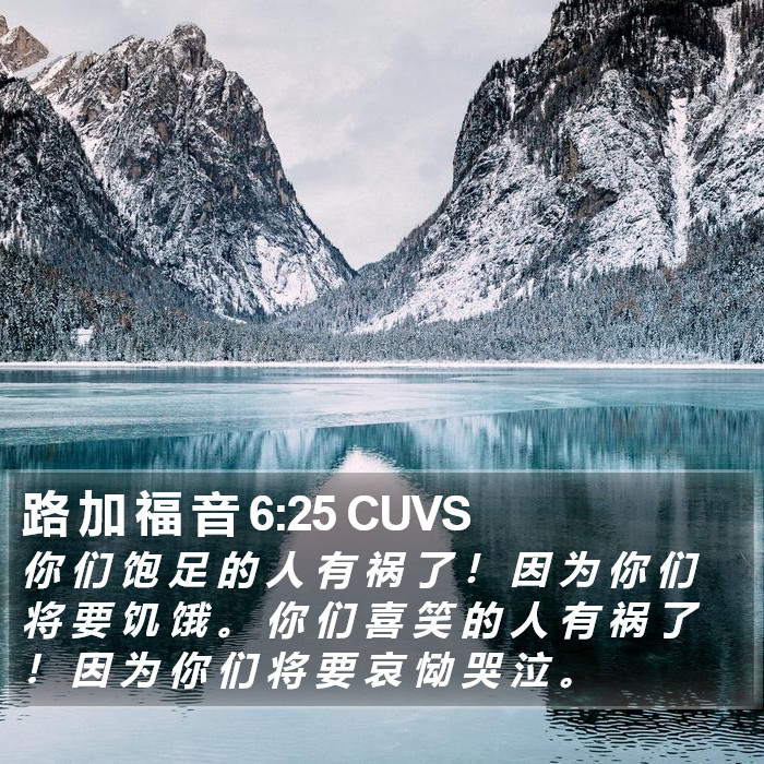 路 加 福 音 6:25 CUVS Bible Study