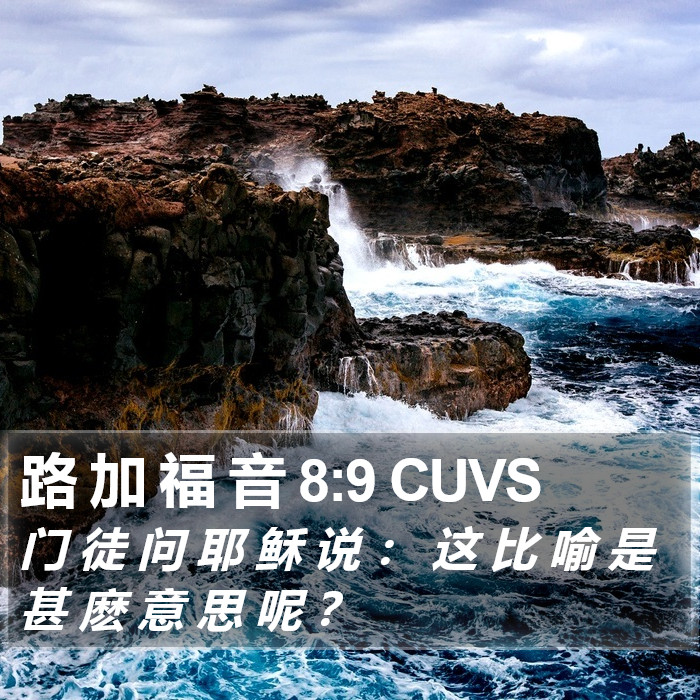 路 加 福 音 8:9 CUVS Bible Study