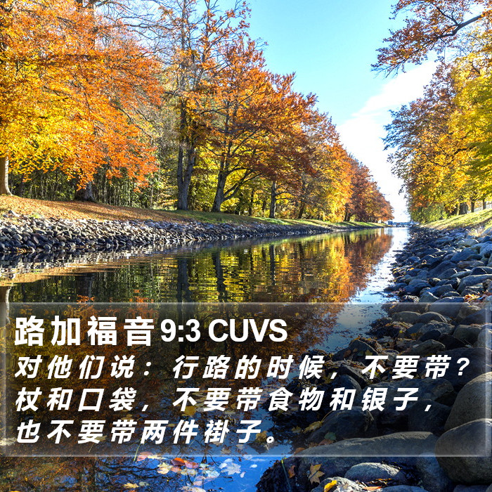 路 加 福 音 9:3 CUVS Bible Study