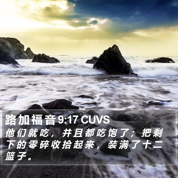 路 加 福 音 9:17 CUVS Bible Study