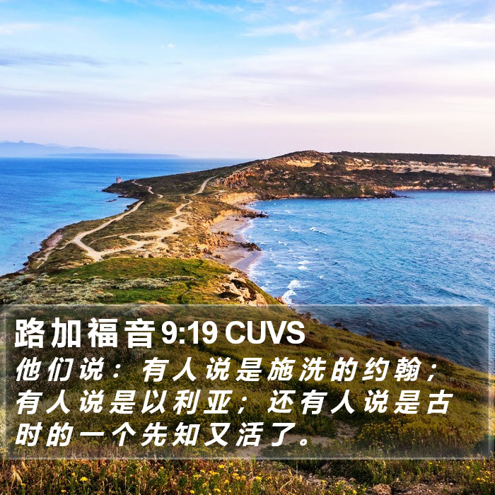 路 加 福 音 9:19 CUVS Bible Study