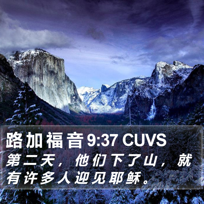 路 加 福 音 9:37 CUVS Bible Study