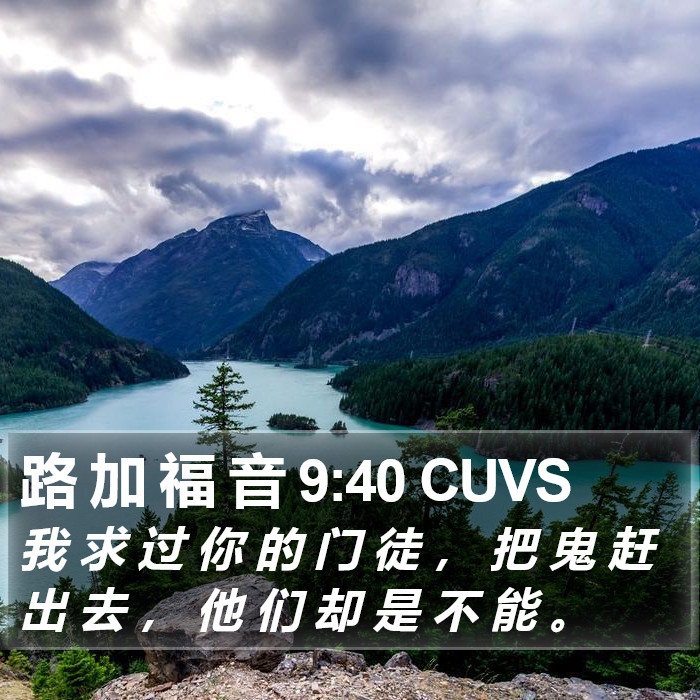 路 加 福 音 9:40 CUVS Bible Study