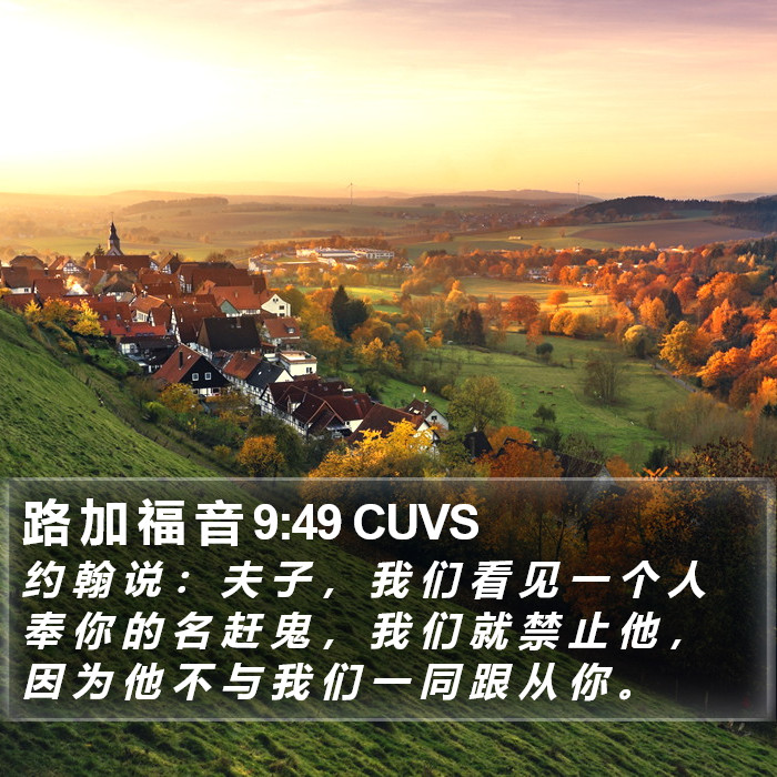路 加 福 音 9:49 CUVS Bible Study
