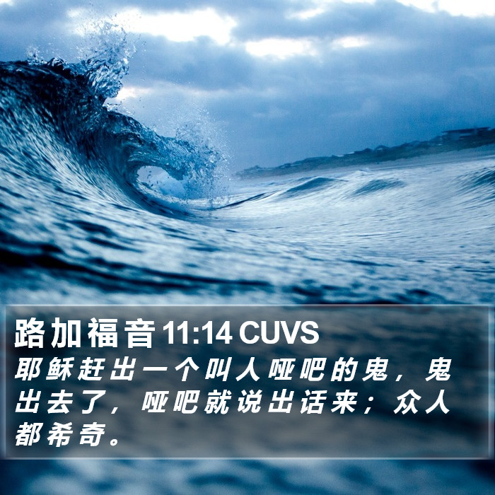 路 加 福 音 11:14 CUVS Bible Study